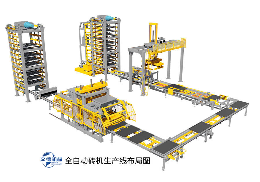全自動(dòng)磚機(jī)生產(chǎn)線布局圖 全自動(dòng)磚機(jī)生產(chǎn)線布局圖